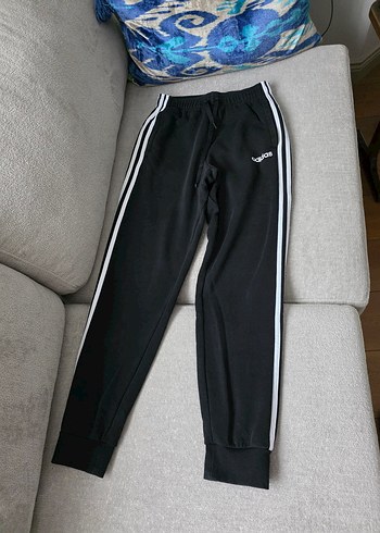 Erkek Siyah Adidas Çizgili Eşofman Altı - Görsel 2