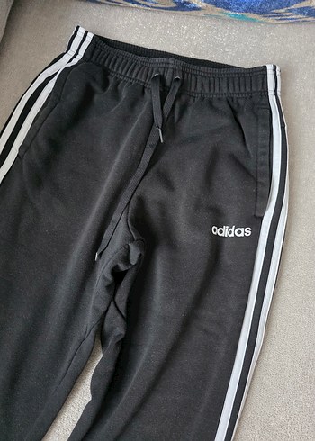 Erkek Siyah Adidas Çizgili Eşofman Altı - Görsel 3