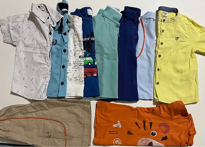 10 Parça 18-24 ay bebek t-shirt