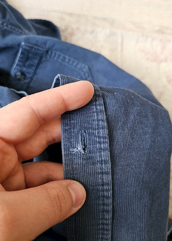 6 Yaş Beden lacivert Renk Erkek Çocuk Lacivert kadife Gömlek