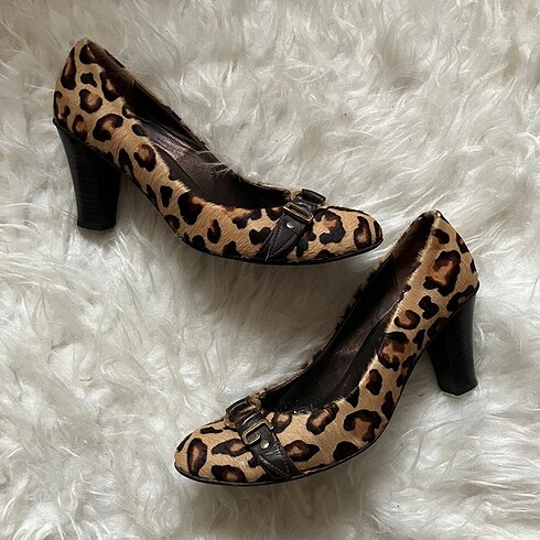 dolce gabbana leopar topuklu