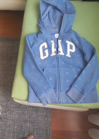 Gap Kız Çocuk Kapüşonlu polar Fermuarlı Sweatshirt