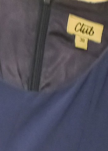 saks Mavi şifon  Elbise - Görsel 10