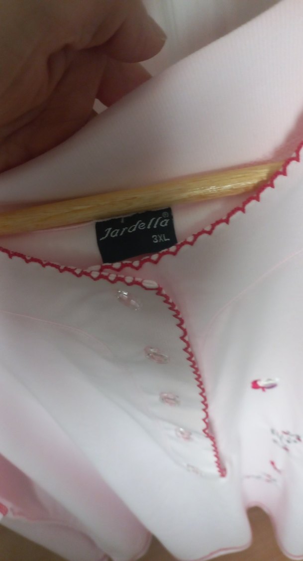 Pembe Desenli penye Gecelik - Görsel 3