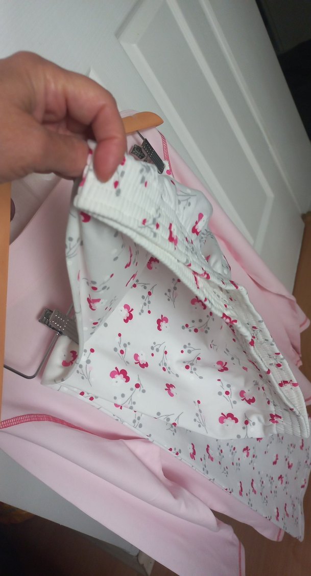 Pembe Desenli penye Gecelik - Görsel 5