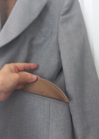 Gri Kadın Klasik Kesim Ceket - Görsel 10