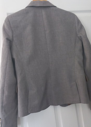 Gri Kadın Klasik Kesim Ceket - Görsel 6