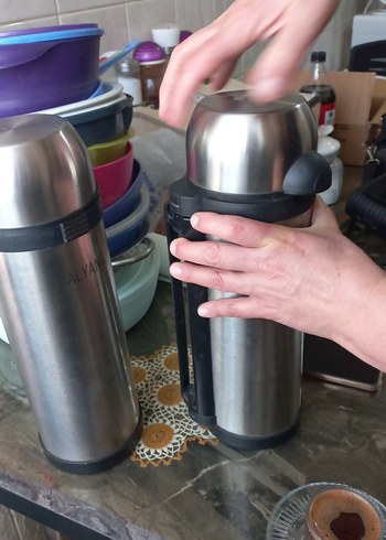 Gri  2 lt Termos Şişeleri 2li - Görsel 3