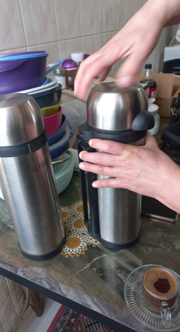 Gri  2 lt Termos Şişeleri 2li - Görsel 3