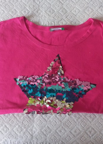 pullu kız çocuğu icin düşük kol tişört - Görsel 5