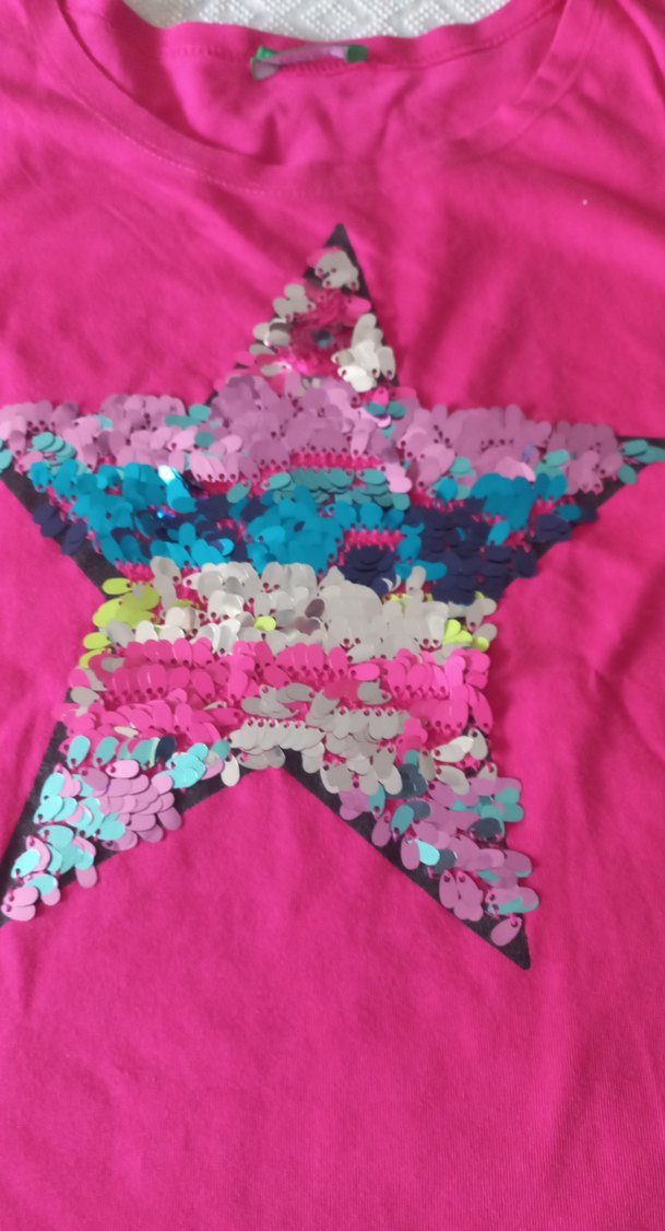 pullu kız çocuğu icin düşük kol tişört - Görsel 3