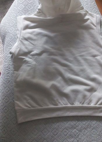 Beyaz Kemerli Erkek Çocuk Sweatshirt - Görsel 6