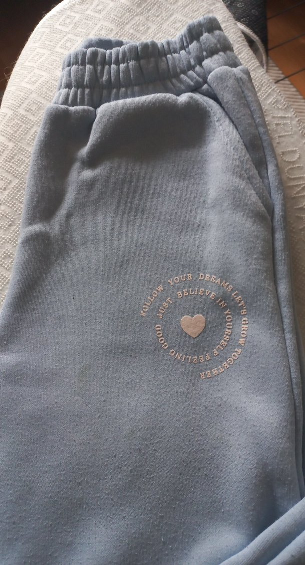 Açık mavi Rahat Kesim kız çocukEşofman Altı - Görsel 2