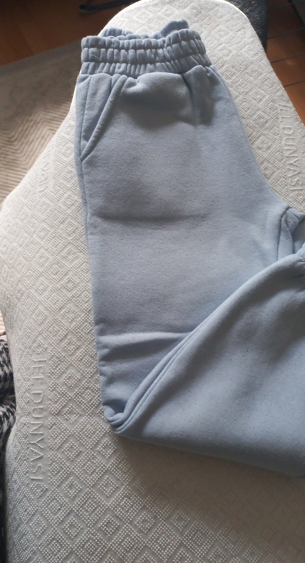 Açık mavi Rahat Kesim kız çocukEşofman Altı - Görsel 3