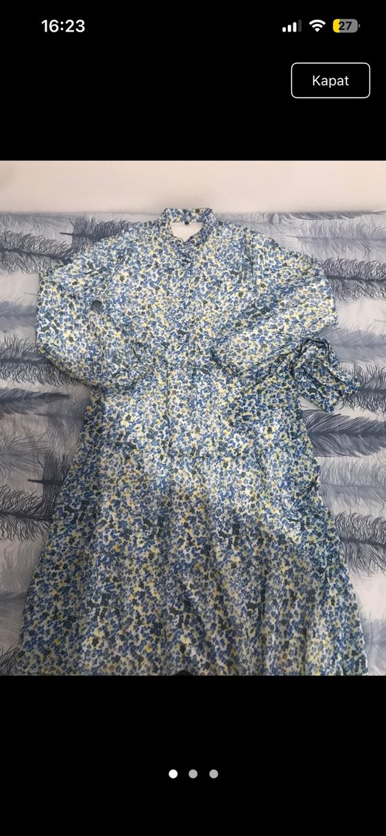 Çiçek Desenli Uzun Kollu Hamile Bluzu - Görsel 2