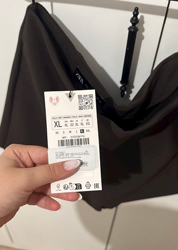 xl Beden Zara kahverengi şort etek
