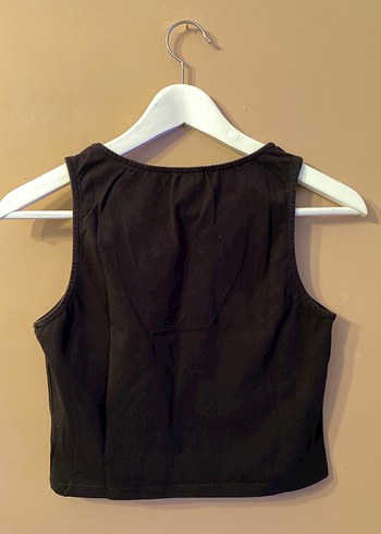 Siyah V Yaka Kolsuz Bluz - Görsel 2