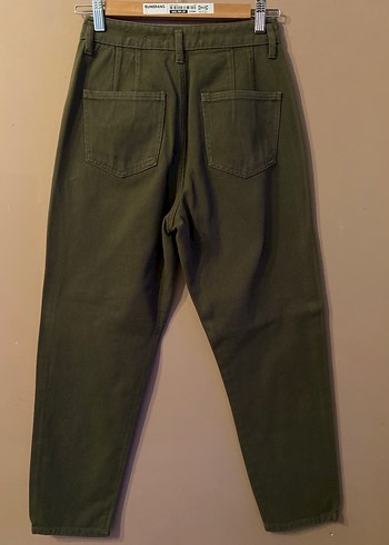 Haki Renk Salaş Denim Pantolon - Görsel 2