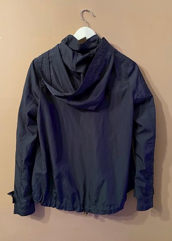 Lacivert Kadın İnce Yağmurluk Ceket - Görsel 2