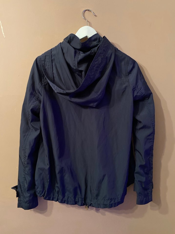 Lacivert Kadın İnce Yağmurluk Ceket - Görsel 2