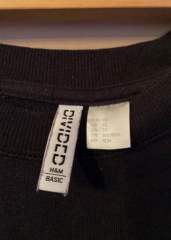 Siyah Uzun Kollu Basic Sweatshirt - Görsel 4