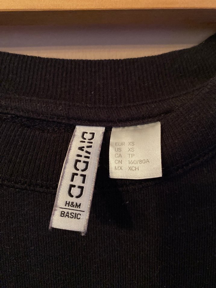 Siyah Uzun Kollu Basic Sweatshirt - Görsel 4