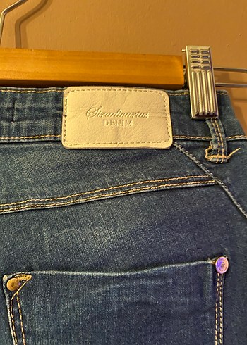 Koyu Mavi Kadın Denim Lastikli Jean - Görsel 4