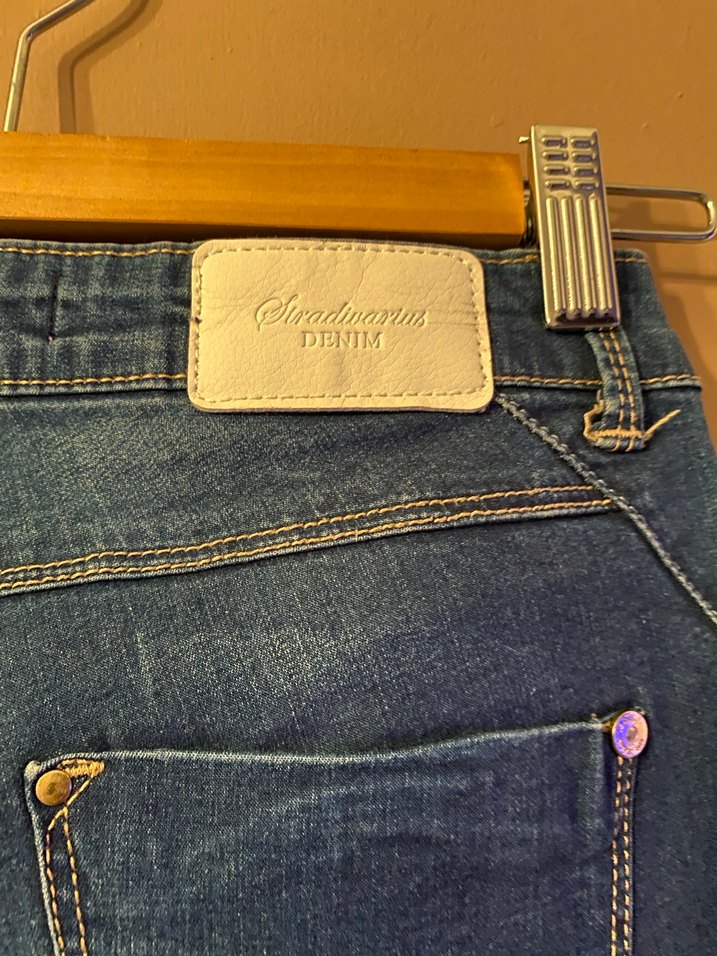 Koyu Mavi Kadın Denim Lastikli Jean - Görsel 4