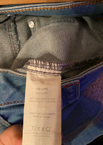 Fermuarlı Mavi Mini Denim Şort - Görsel 4