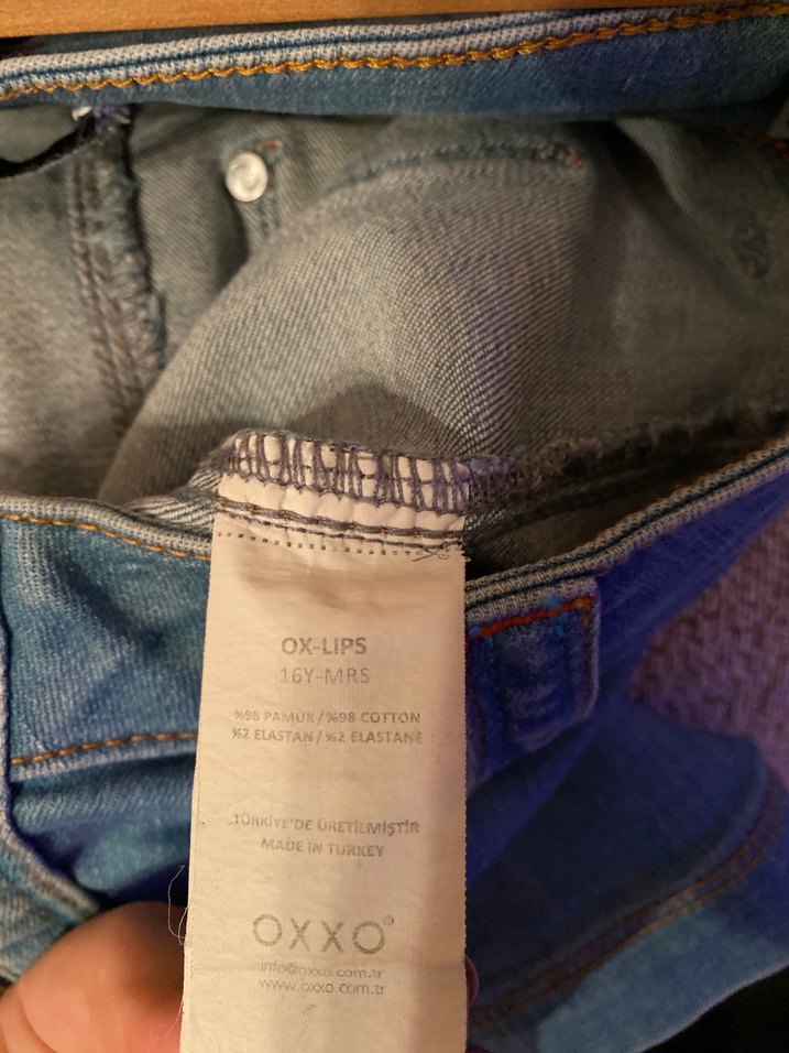 Fermuarlı Mavi Mini Denim Şort - Görsel 4