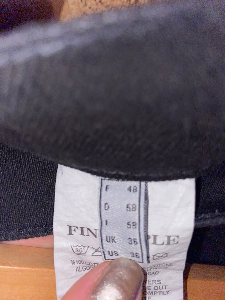 Fineapple Siyah Mini Kot Şort, Nakış Detaylı - Görsel 5