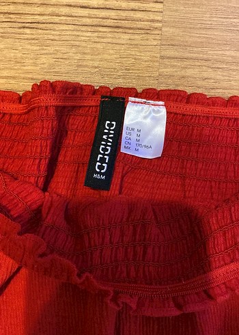 Kırmızı Uzun Kollu Kadın Bluz - Görsel 4