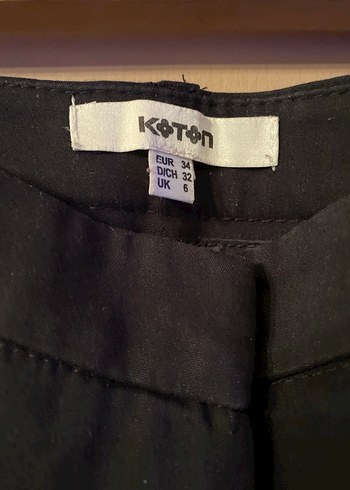 Siyah Kadın Kumaş Pantolon - Görsel 3