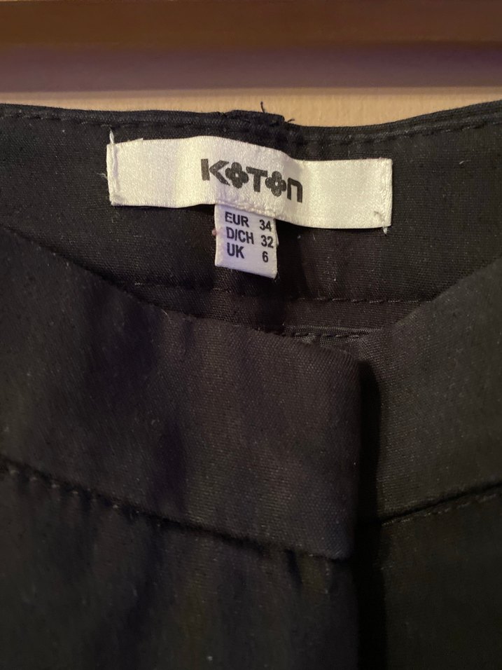 Siyah Kadın Kumaş Pantolon - Görsel 3