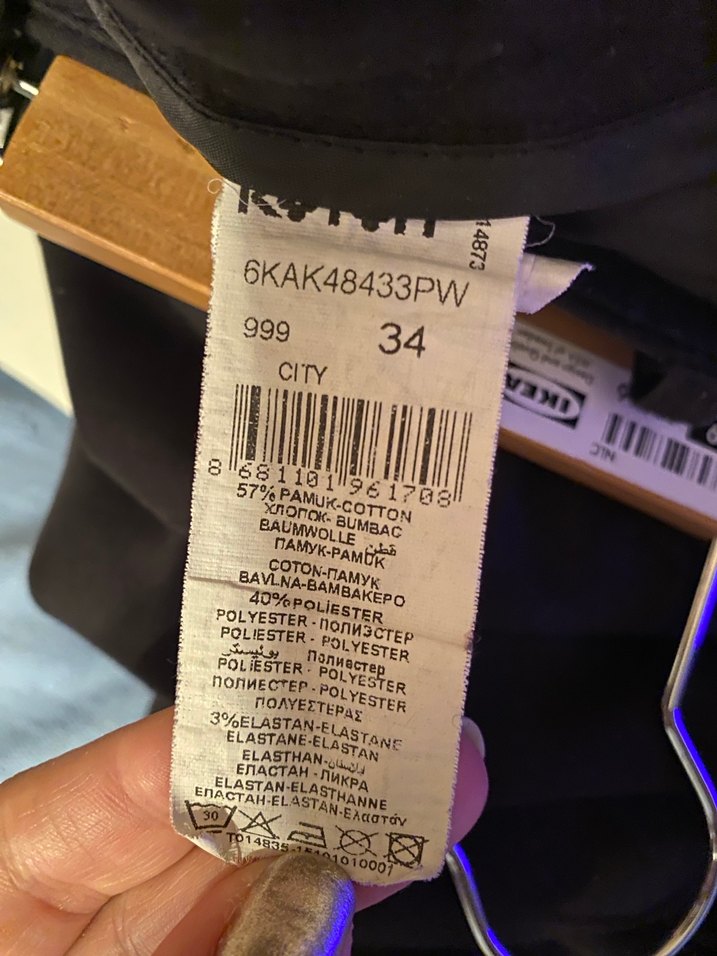 Siyah Kadın Kumaş Pantolon - Görsel 4