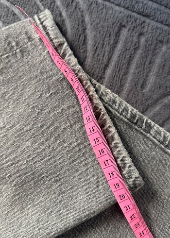 ZARA Gri Kadın Regular Fit Midi Denim Jean - Görsel 10