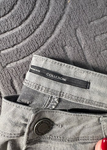 Gri Regular Fit Kadın Midi Kot Pantolon - Görsel 2