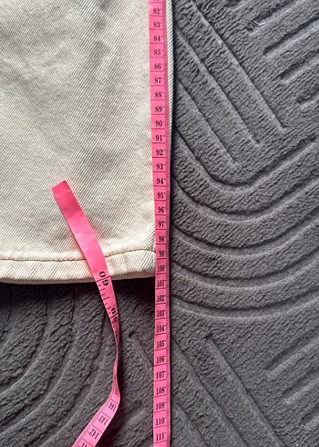 Mom kesim Bej Kadın Kot Pantolon - Görsel 5