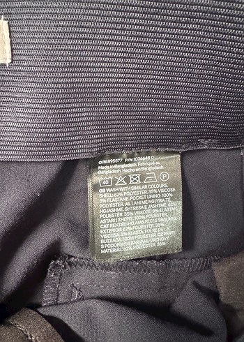 H&M Kadın Lacivert Beli Lastikli Kumaş Pantolon - Görsel 7