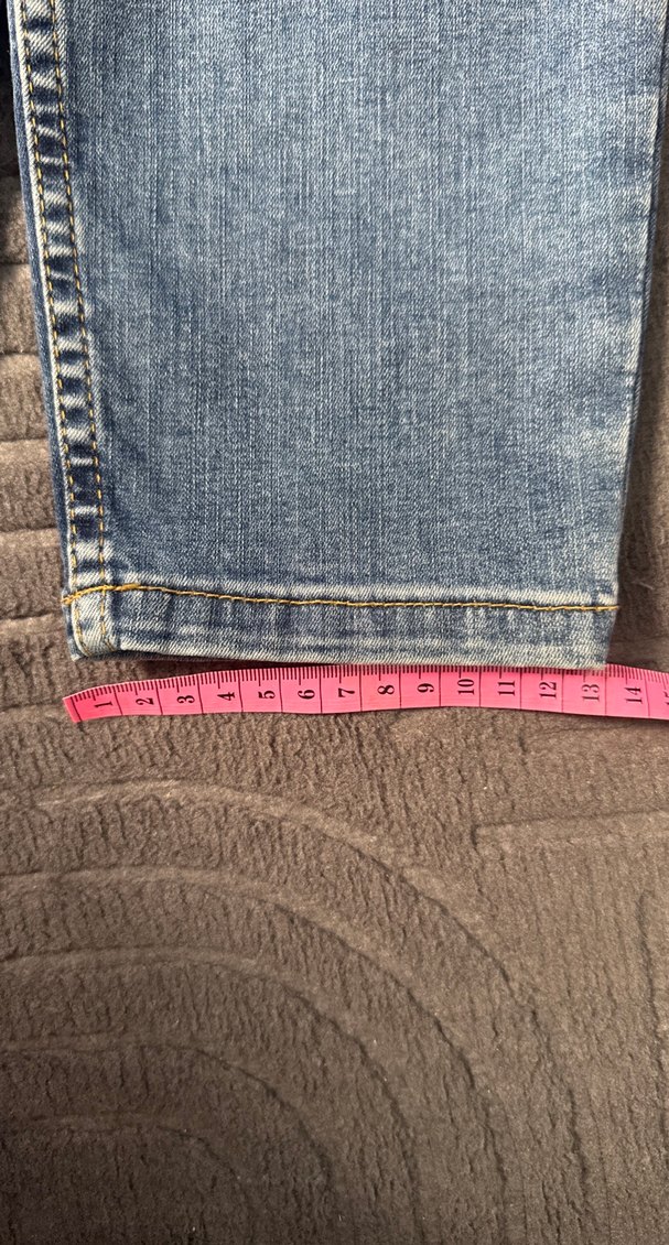 Kadın Mavi Normal Boy Dar Kesim Kot Pantolon - Görsel 2