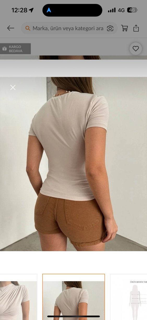 Bej Kadın Bluz - Görsel 3