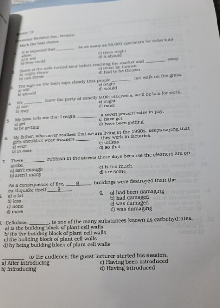 ODTÜ 1994 GAYE TOLUNGUC'UN TOWARDS PROFİCİENCY İNGİLİZCE TEST Kİ - Görsel 2