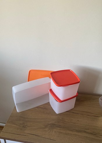 Beden Tupperware Beyaz Saklama Kapları Seti