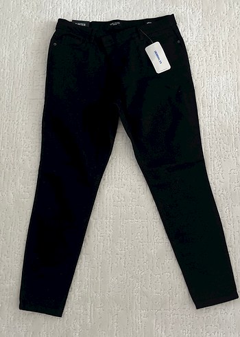 Siyah Normal Boy Kadın Denim Pantolon