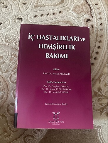 İç hastalıkları ve hemşirelik bakımı