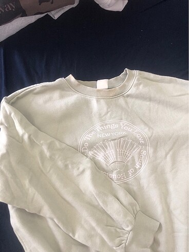 H&M Hm mint yeşili sweat
