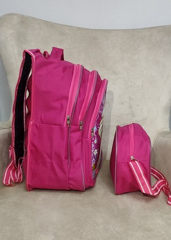 Pembe Elsa Çocuk Okul Çantası Seti - Görsel 3