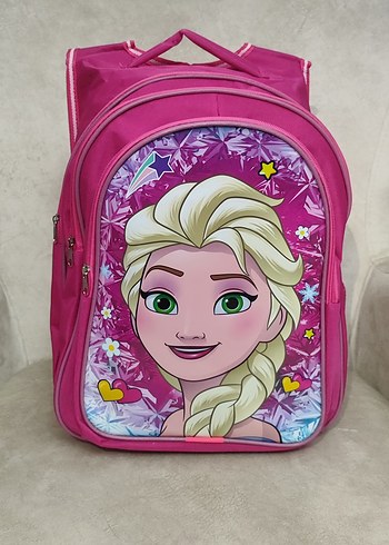 Pembe Elsa Çocuk Okul Çantası Seti - Görsel 2