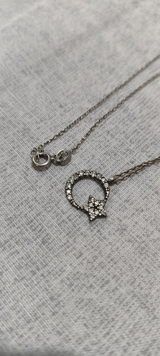 Gümüş Ay-yıldızlı Kolye - Görsel 2