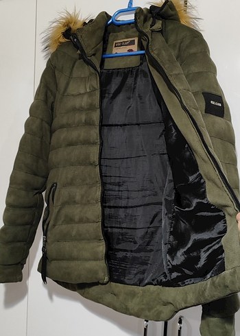 Kürklü Koyu Kahverengi Kadın Kışlık Mont - Görsel 2